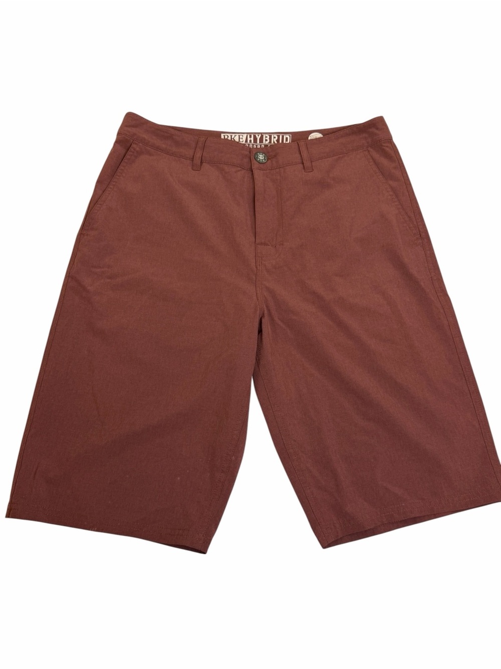 BKE Men's Maroon Hybrid Shorts